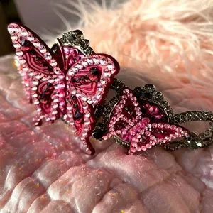 Tarina Tarantino Butterfly Headband with Gem Accents Tarina tarantino headband/tiara - Gem main image 3